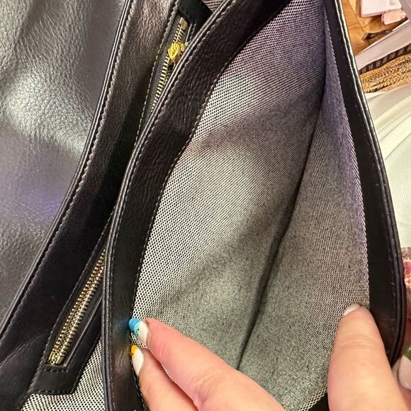 MCM Calfhair Zebra print Calf Skin Visetos Little Veronika Satchel Black Crossbo - Picture 13 of 16